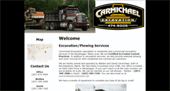 Desktop Screenshot of carmichaelexcavation.com